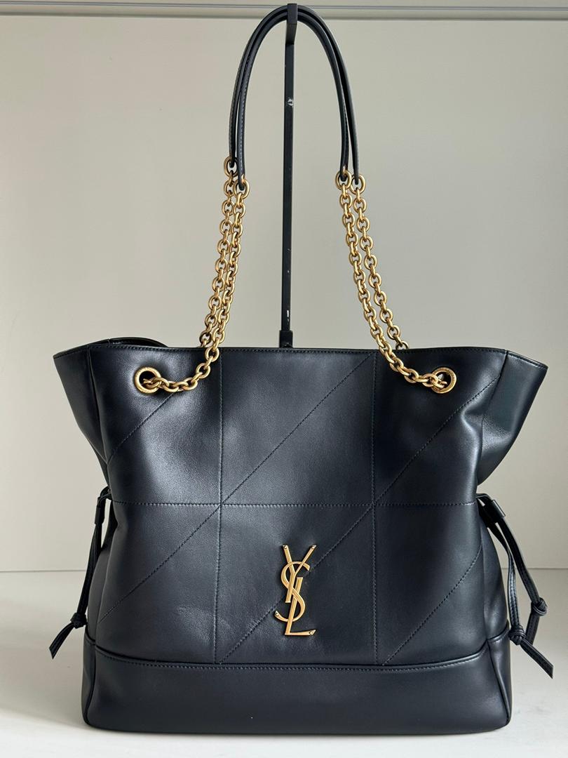 YSL Jamie Shopping preta vista frontal